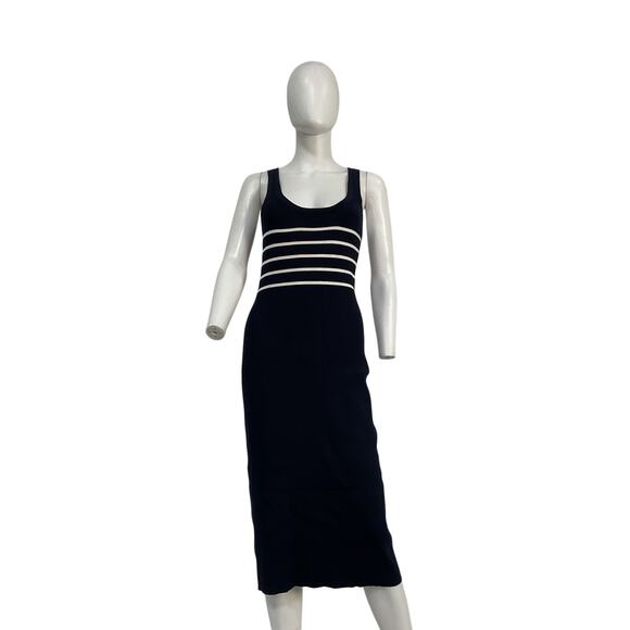 Hatch 'The Kristen' Blue Viscose Ribbed Knit Tank Dress Size 3 - Picture 2 of 5